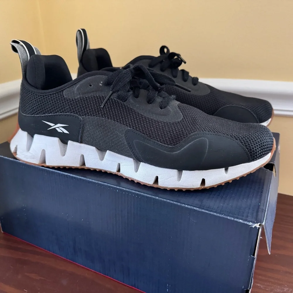 Reebok Men's Zig Dynamica STR FX1092 Black Gum Size 14